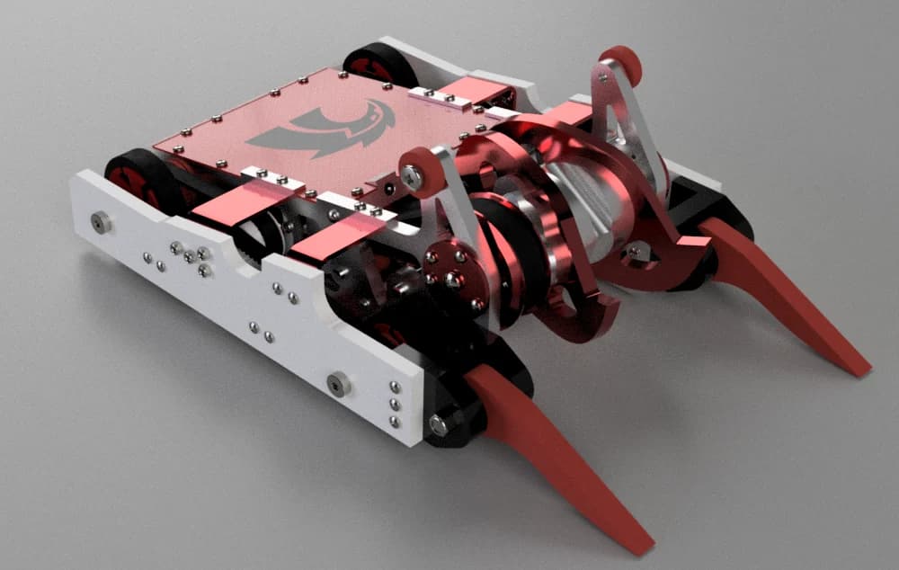 Shear Force render, white with a silver rail